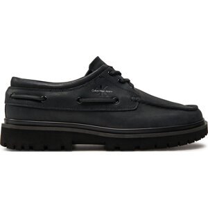 Polobotky Calvin Klein Jeans Hybrid Boat Shoe Slipon Lh Btw YM0YM00937 Triple Black 0GT