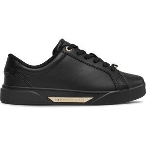 Sneakersy Tommy Hilfiger Golden Hw Court Sneaker FW0FW07702 Black BDS