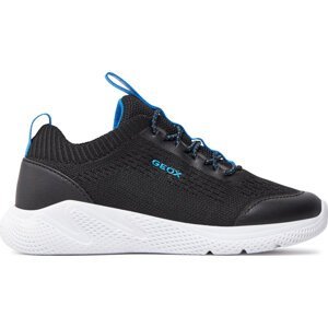 Sneakersy Geox J Sprintye Boy J25GBA 0006K C0035 S Black/Lt Blue