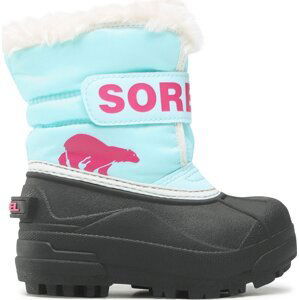 Sněhule Sorel Childrens Snow Commander NC1960-428 Ocean Surf/Cactus Pink