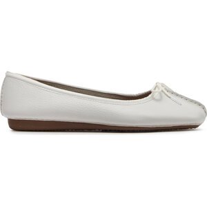 Baleríny Clarks Freckle Ice 203544554 White Leather