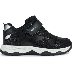 Sneakersy Geox J Calco Girl J16CMA 0DHBC C9244 D Black/Dk Silver