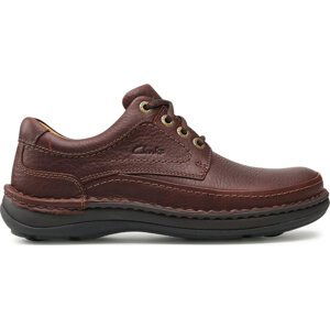 Polobotky Clarks Nature Three 203390057 Mahogany Leather