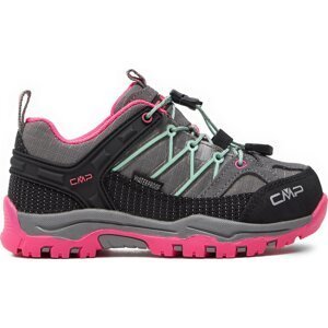 Trekingová obuv CMP Kids Rigel Low Trekking Wp 3Q54554 Cemento-Pink Fluo 35YN