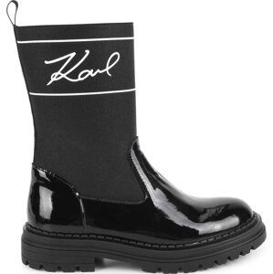 Kozačky Karl Lagerfeld Kids Z19114 S Black 09B