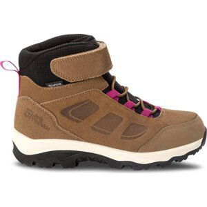 Trekingová obuv Jack Wolfskin Vojo Lt Texapore Mid K 4054021 Brown/Pink