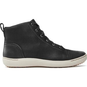 Polokozačky Clarks Nalle Vine 261743854 Black Leather