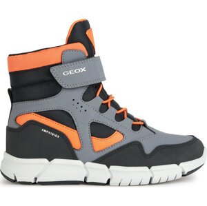 Sněhule Geox J Flexyper Boy B Abx J369XB 0CEFU C0036 M Grey/Orange