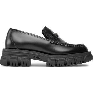 Loafersy KARL LAGERFELD KL43823F Black Lthr 000