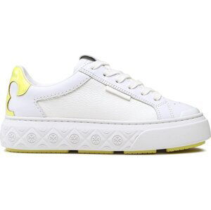 Sneakersy Tory Burch Ladybug Sneaker 149083 Titanium White/Blazing Yellow 100