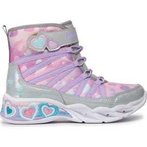 Kozačky Skechers Sweetheart Lights Dreamy Love 302667L/SMLT Silver