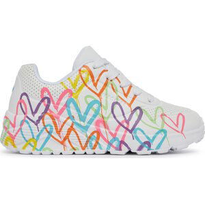 Sneakersy Skechers Uno Lite Spread The Love 314064L/WML Wht/Mult/Neon