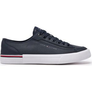 Tenisky Tommy Hilfiger Corporate Vulc Leather FM0FM04953 Tmavomodrá