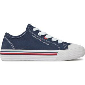 Plátěnky Tommy Hilfiger Low Cut Lace-Up Sneaker T3X9-33324-089 M Tmavomodrá