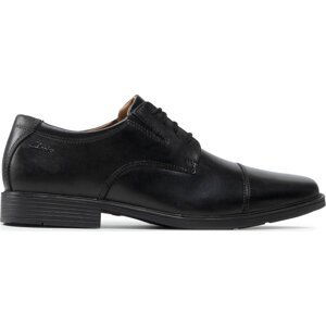 Polobotky Clarks Tilden Cap 261103097 Black Leather