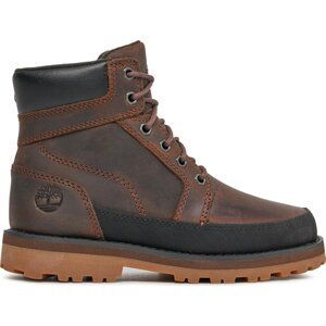 Turistická obuv Timberland Courma Kid Boot W/ Rand TB0A5XHN9311 Dk Brown Full Grain