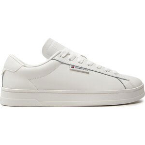 Sneakersy Tommy Jeans Tjm Leather Low Cupsole EM0EM01374 Ecru YBL