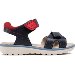 Sandály Clarks Roam Surf K 261580507 Navy Leather