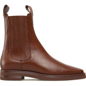 Kotníková obuv s elastickým prvkem Gino Rossi 222FW131 Brown