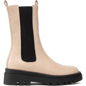 Kotníková obuv s elastickým prvkem Pieces Pctia Chelsea Boot 17124312 Beige/Black