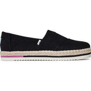 Espadrilky Toms Alpargata Platform Rope 10017831 Black