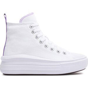 Plátěnky Converse Chuck Taylor All Star Move Platform A03667C White/Pixel Purple/White