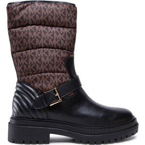 Polokozačky MICHAEL Michael Kors Layton Bootie 40F2LTFE5Y Blk/Brown