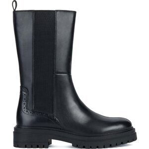 Polokozačky Geox D Iridea D36HRD 00043 C9999 Black