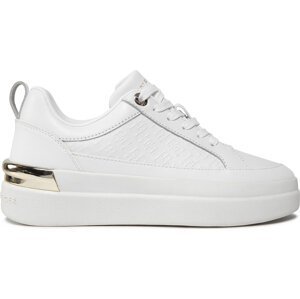 Sneakersy Tommy Hilfiger Lux Court Sneaker Monogram FW0FW07808 White YBS