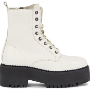 Polokozačky Tommy Jeans Tjw Boot Zip Up EN0EN02305 Rich Cream YA6