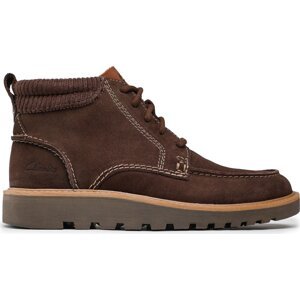 Kotníková obuv Clarks Barnes Mid 261675657 Dark Brown Suede