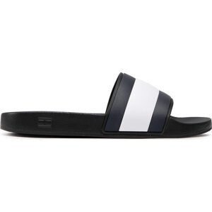 Nazouváky Tommy Hilfiger Rubber Th Flag Pool Slide FM0FM04263 Black BDS