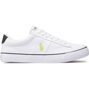 Tenisky Polo Ralph Lauren Sayer RF104092 White Recycled Canvas/Navy/Citron w/ Citron PP