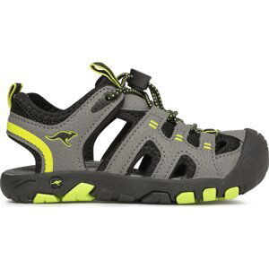 Sandály KangaRoos K-Trek Jam 10046 000 2221 M Steel Gray/Limetta