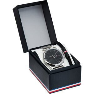 Sada hodinek a náramek Tommy Hilfiger Norris 2770158 Silver/Black