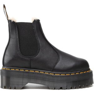 Kotníková obuv s elastickým prvkem Dr. Martens 2976 Quad Fl 25635001 Black