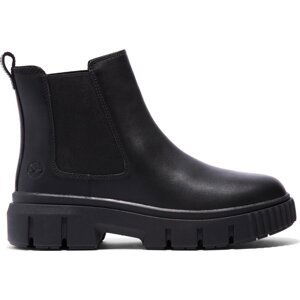 Kotníková obuv s elastickým prvkem Timberland Greyfield Chelsea TB0A5ZCG0011 Black Full Grain