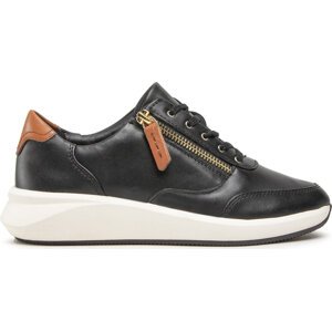 Sneakersy Clarks Un Rio Zip 261680184 Black Leather