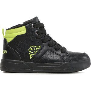 Kotníková obuv Kappa 260826K Black/Lime 1133