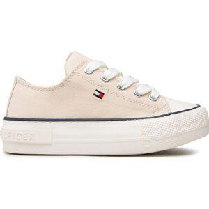 Plátěnky Tommy Hilfiger Low Cut Lace-Up Sneaker T3A4-32118-0890 M Beige 500