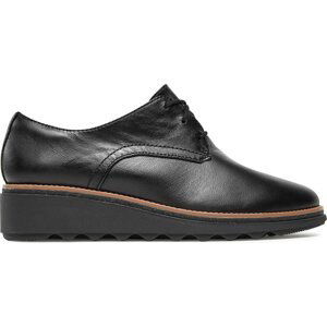 Polobotky Clarks Sharon Rae 261754164 Black Leather