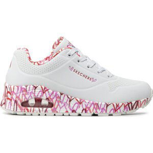 Sneakersy Skechers Uno Loving Love 155506/WRPK White/Red/Pink