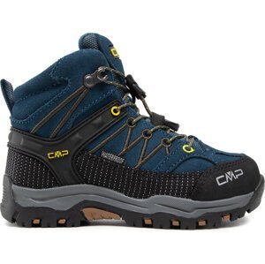 Trekingová obuv CMP Kids Rigel Mid Trekking Shoe Wp 3Q12944 Blue Ink/Yellow 10MF
