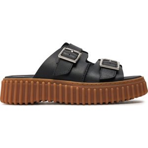 Nazouváky Clarks Torhill Slide 26176428 Black Leather