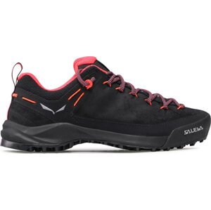 Trekingová obuv Salewa Ws Wildfire Leather 61396-0936 Black/Fluo Coral