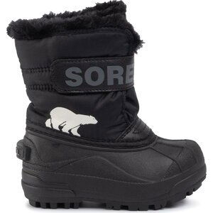 Sněhule Sorel Childrens Snow Commander NC1960 Black/Charcoal 010