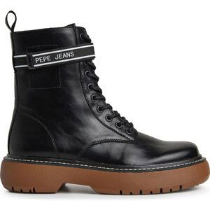 Polokozačky Pepe Jeans PLS50503 Black 999