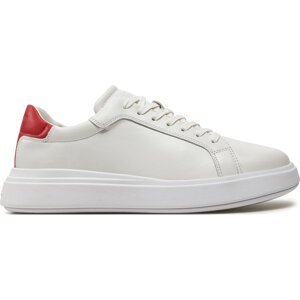Sneakersy Calvin Klein Low Top Lace Up Lth HM0HM01016 White/Baked Apple 02U