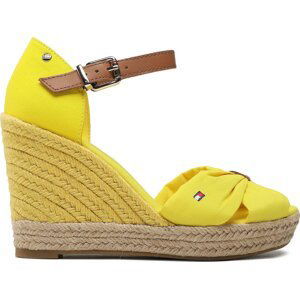 Espadrilky Tommy Hilfiger Basic Open Toe High Wedge FW0FW04784 Vivid Yellow ZGS