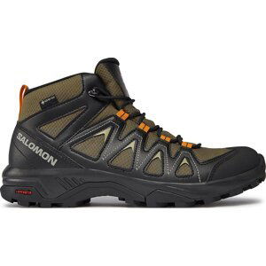 Trekingová obuv Salomon X Braze Mid GORE-TEX L47181000 Olive Night/Black/Gray Green